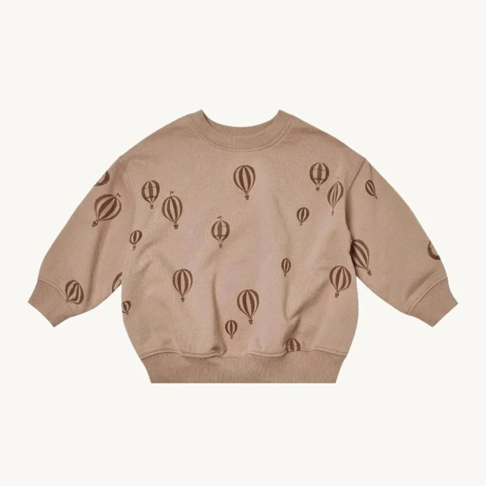 NWT - Rylee + Cru balloon print organic fleece set​​​ - Picture 2 of 3